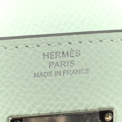 Hermes Epsom Kelly Wallet To Go Vert Peppermint 7 of 12