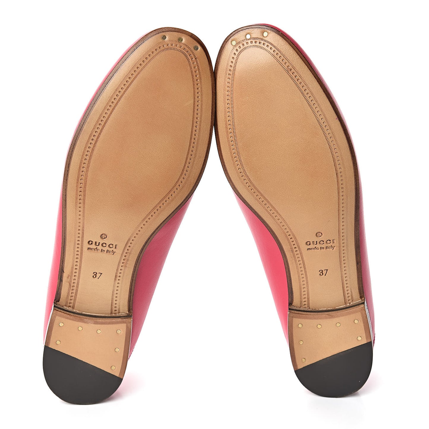 Lambskin Womens Brixton Horsebit Loafers 37 Hot Pink
