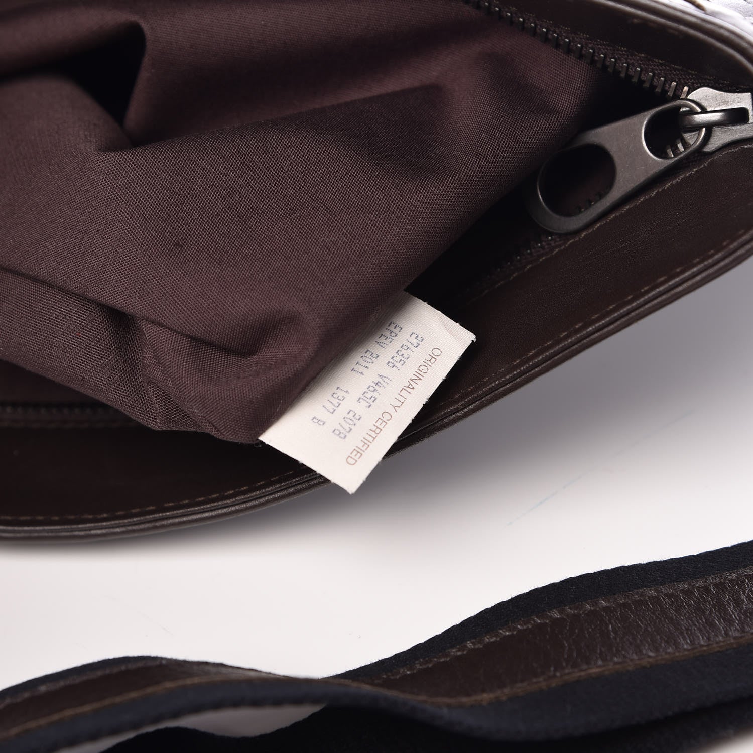 Bottega Veneta Nappa Intrecciato VN Crossbody Messenger Bag Ebano 8 of 8