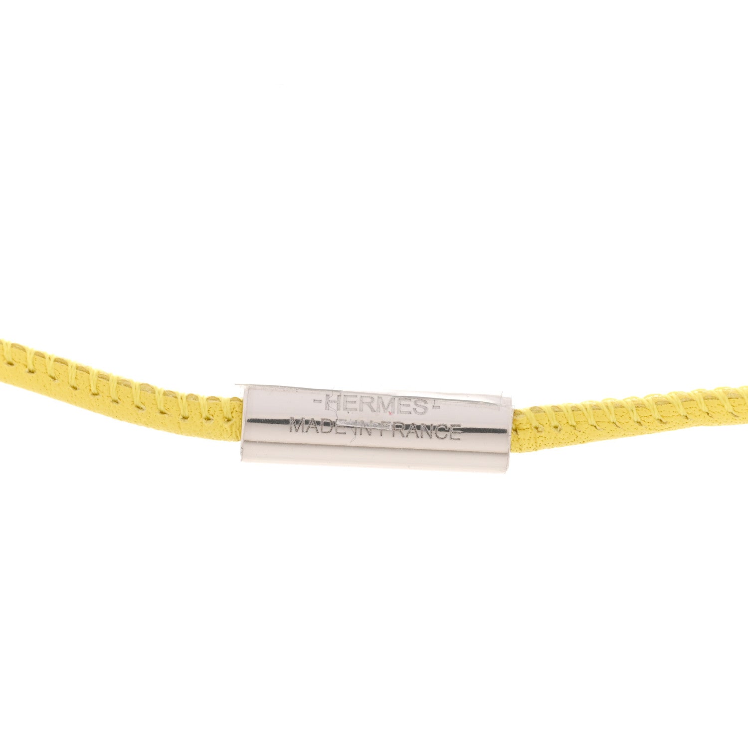 Hermes Swift Monpetit Small Kelly Pendant Necklace Nata Lime 5 of 6
