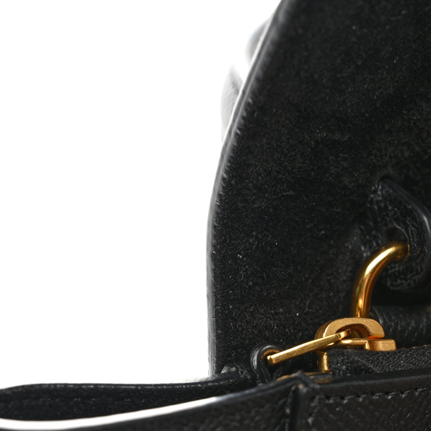 Grained Calfskin Nano Belt Bag Black