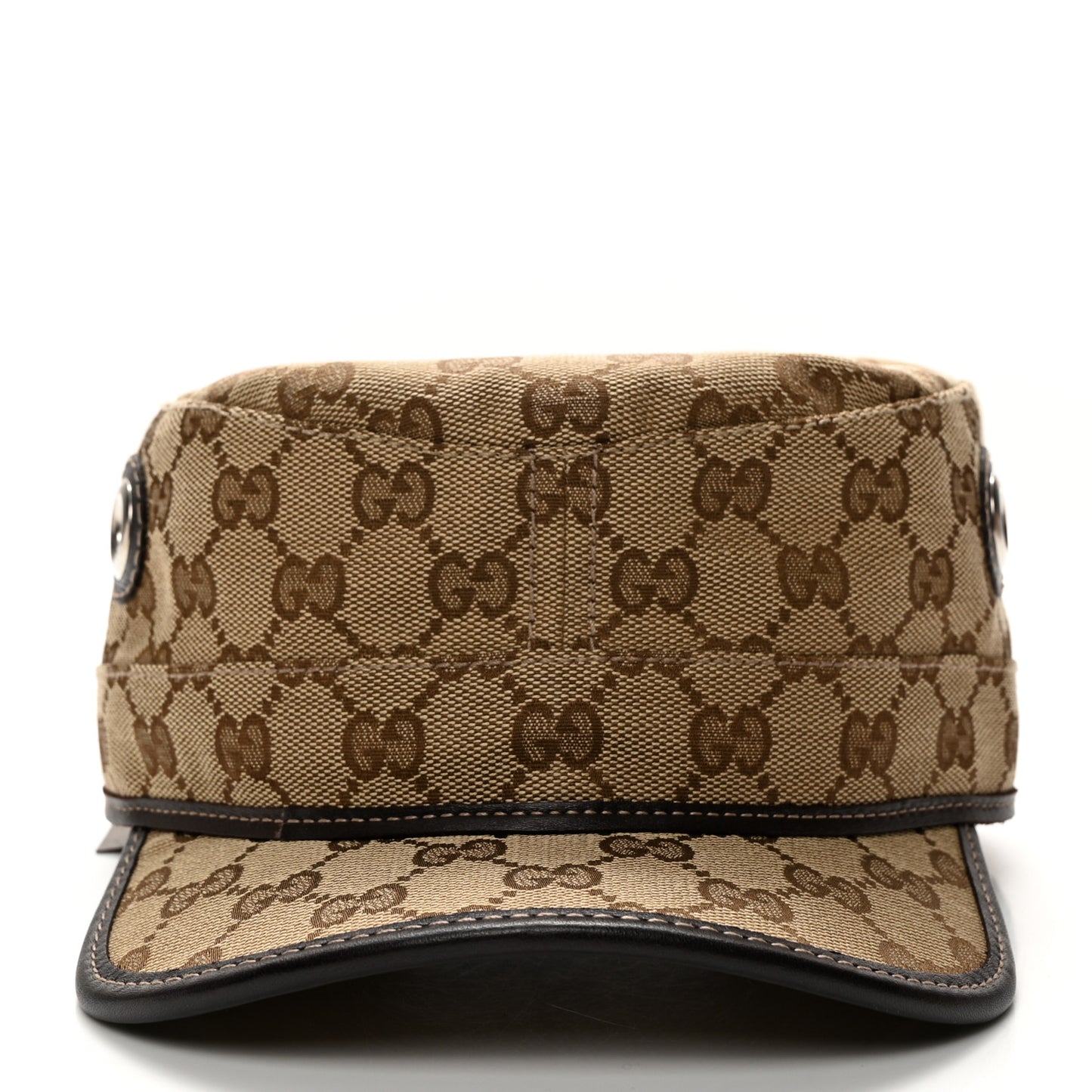 Monogram Military Hat S Brown