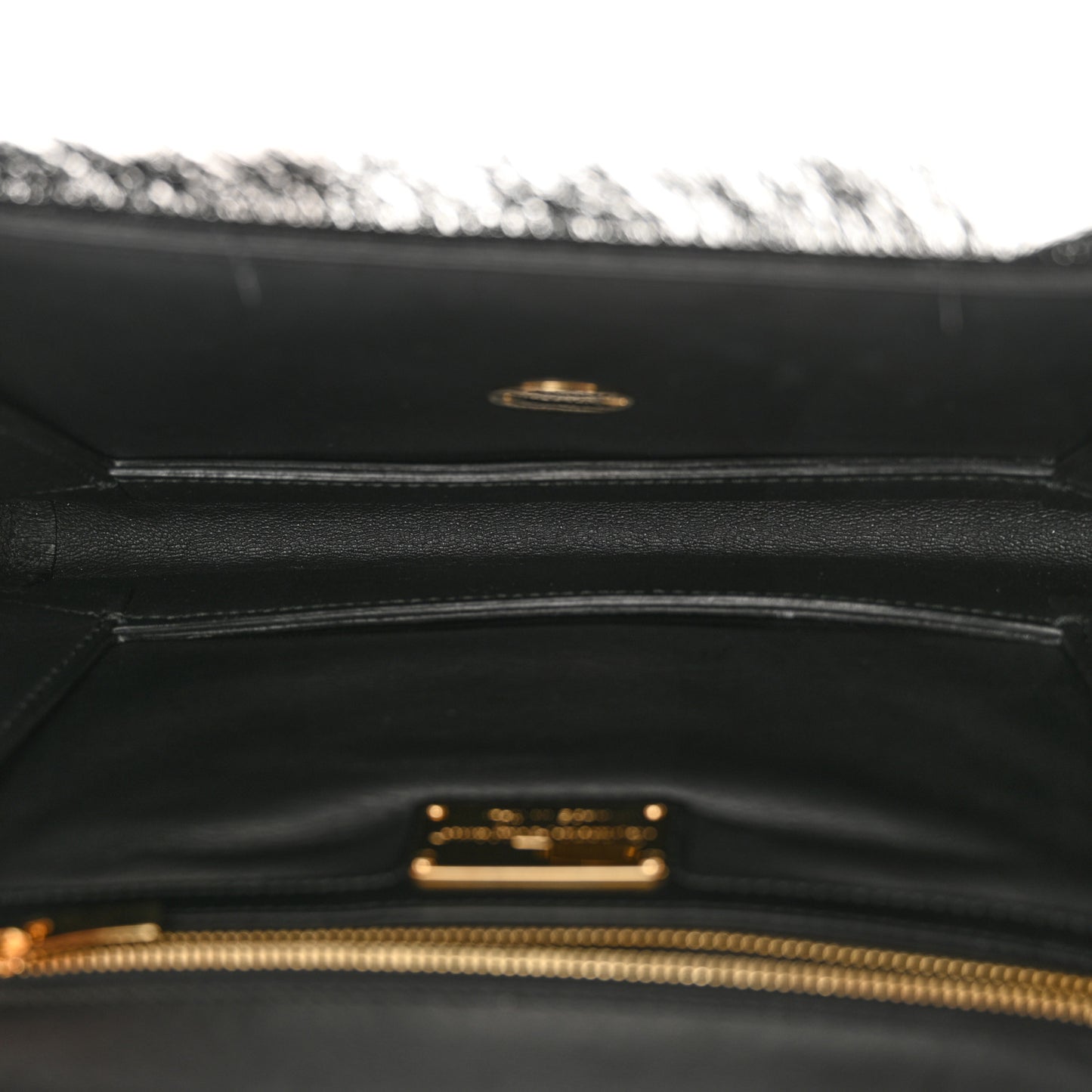 Raffia Miss Vara Bow Chain Bag Black