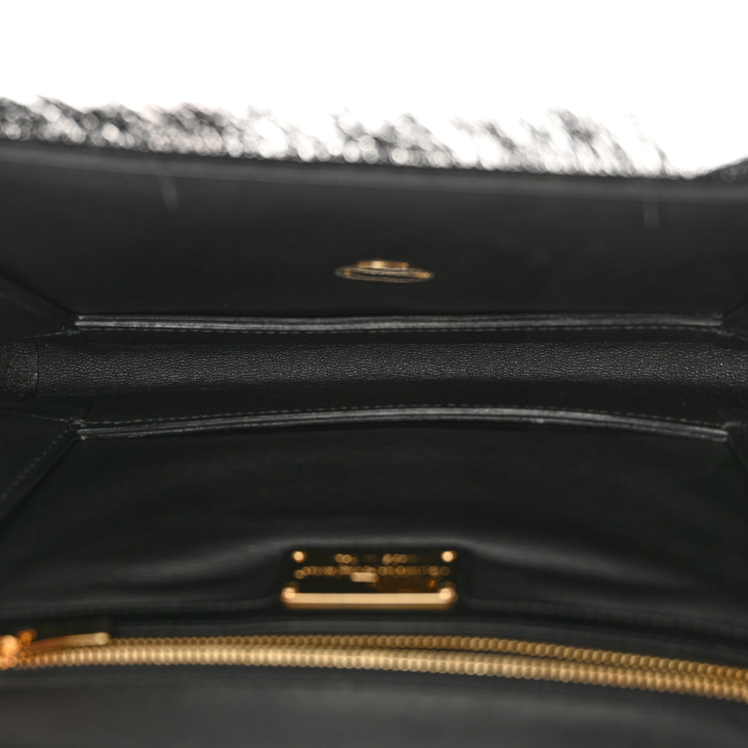 Salvatore Ferragamo Raffia Miss Vara Bow Chain Bag Black 5 of 10