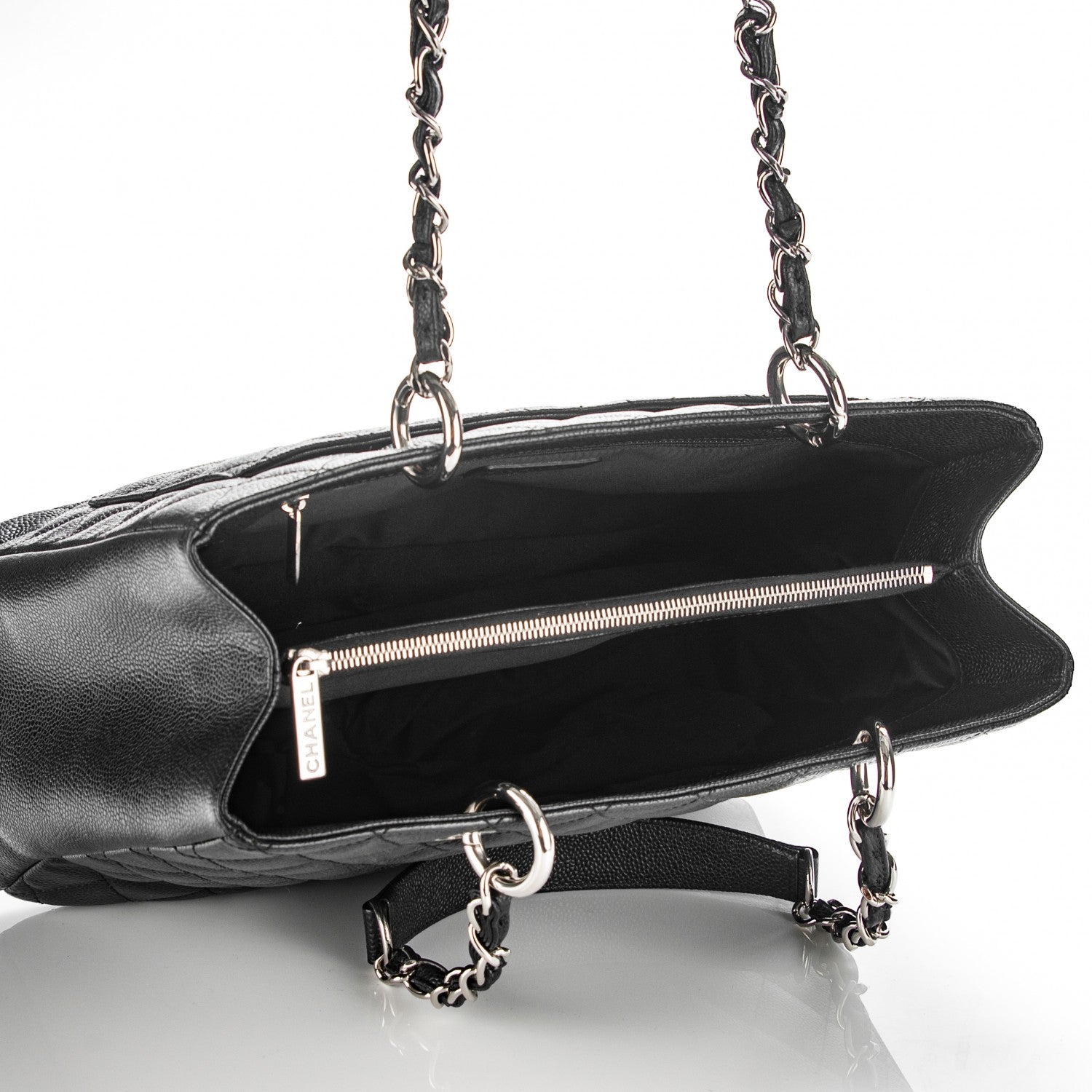 Chanel Caviar Quilted Grand Shopping Tote GST Black 5 of 7