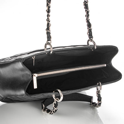 Chanel Caviar Quilted Grand Shopping Tote GST Black 5 of 7