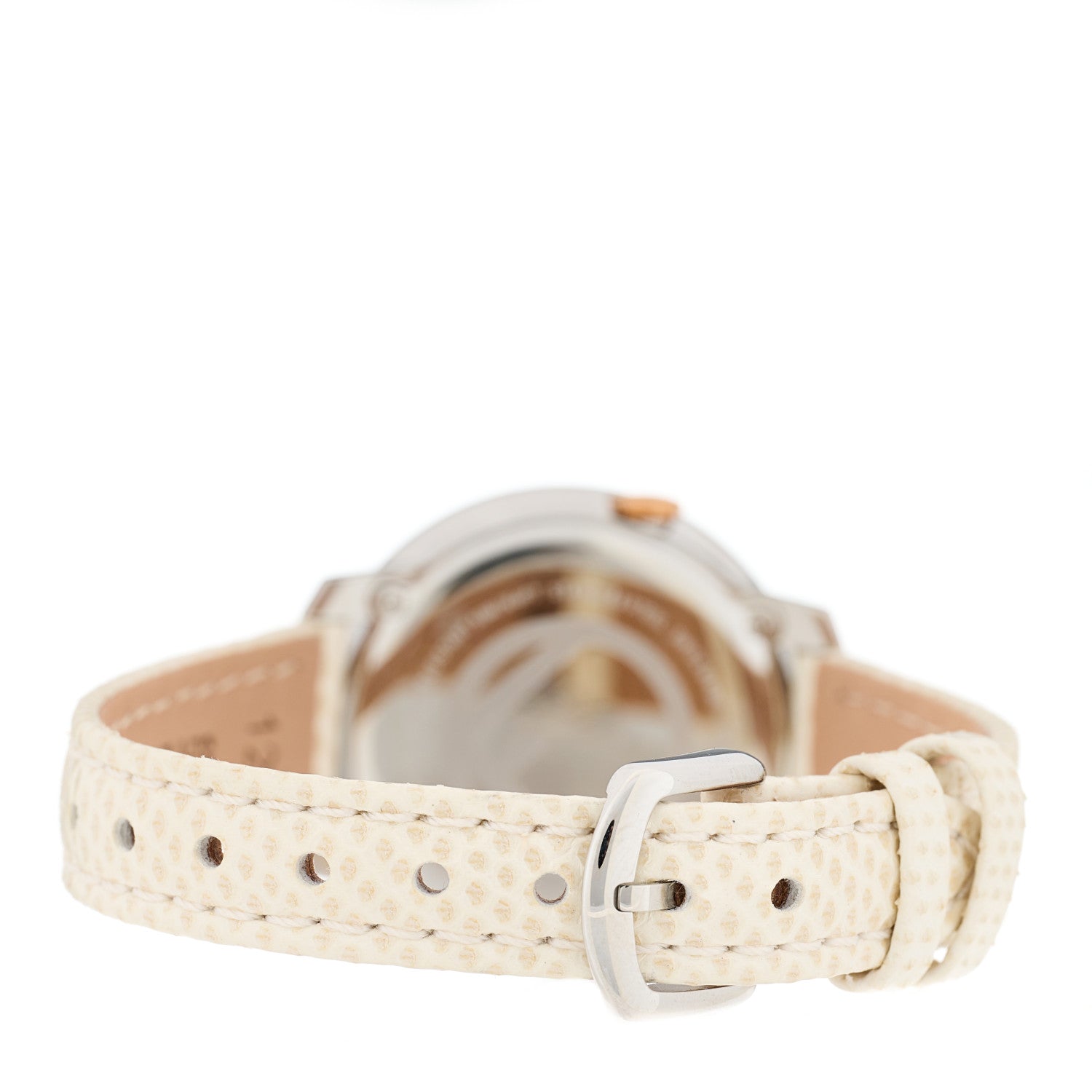 Fendi Stainless Steel Calfskin 28mm Run Away Quartz Watch Ivory 3 of 5
