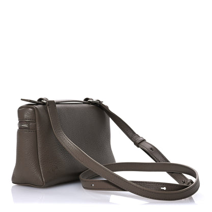 Loro Piana Grained Calfskin L19 Extra Pocket Pouch Warm Mastic 3 of 11
