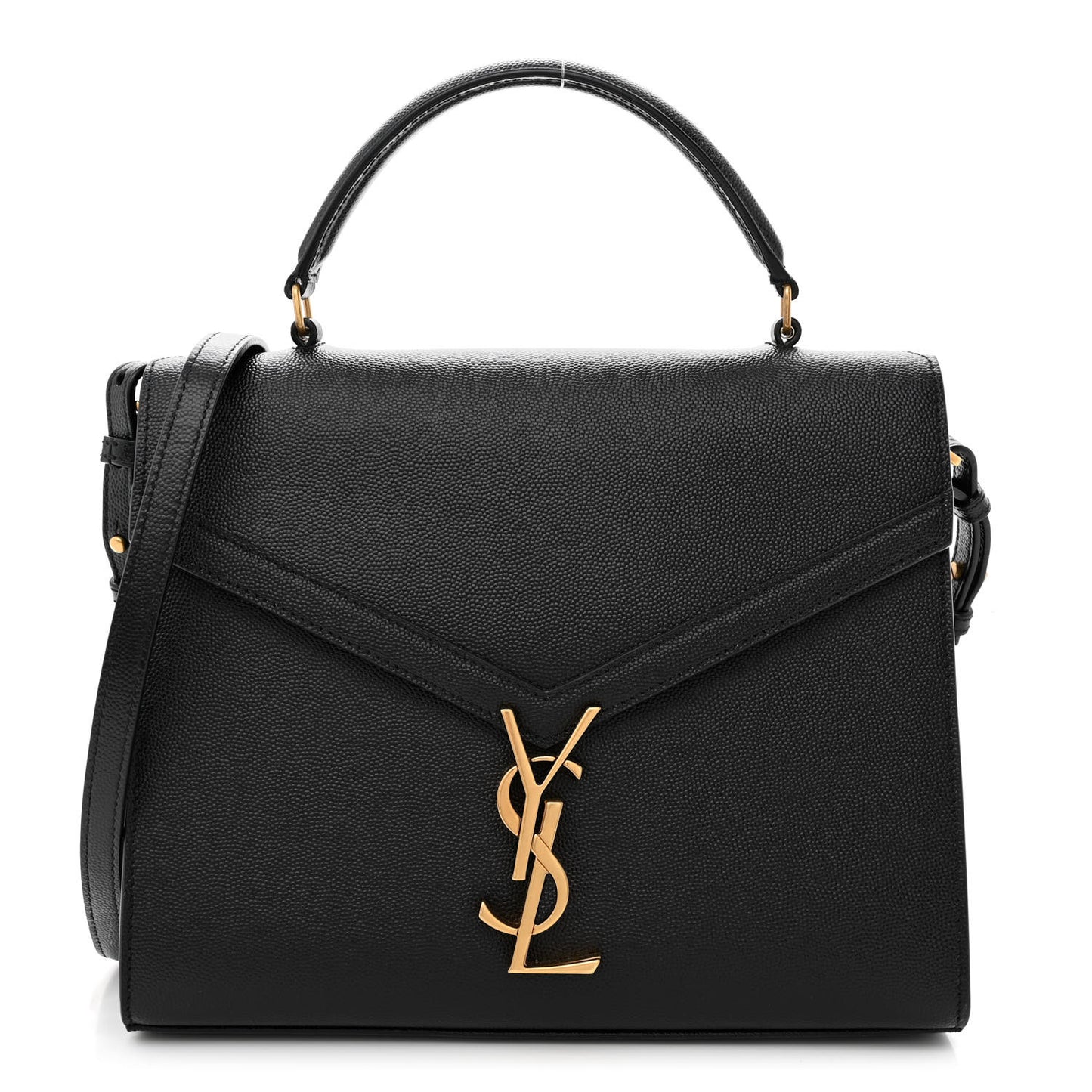 Grain de Poudre Medium Classic Monogram Cassandra Top Handle Black