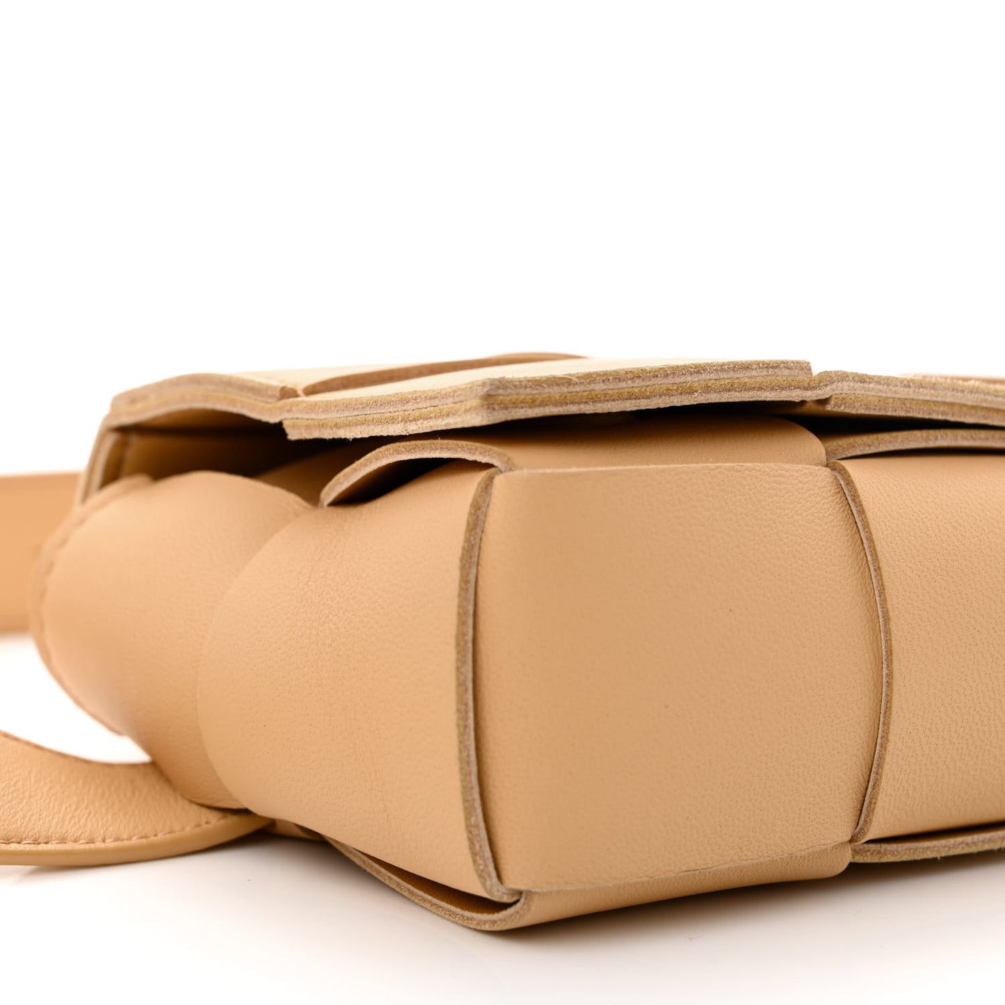 Nappa Maxi Intreccio The Belt Cassette Bag Almond