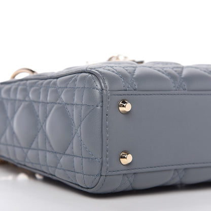 Christian Dior Lambskin Cannage Mini Lady Dior Cloud Blue 6 of 10