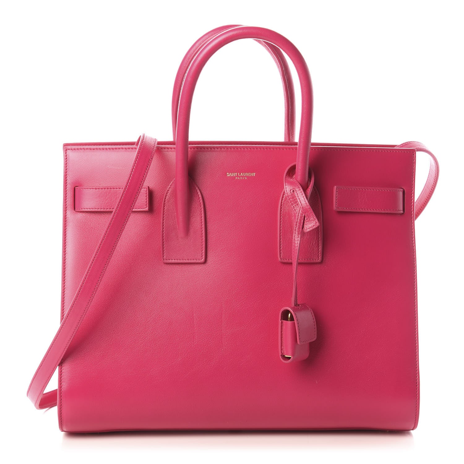 Saint Laurent Calfskin Small Sac De Jour Lipstick Pink 1 of 8