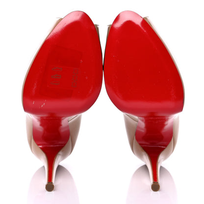 Christian Louboutin Patent New Very Prive 120 Pumps 39 Nude 5 of 7