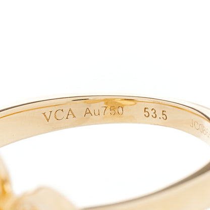 Van Cleef & Arpels 18K Yellow Gold Diamond Small Frivole Ring 53 6.5 4 of 6