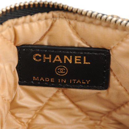 Chanel Lambskin Stitched Small Cosmetic Case Black 6 of 7