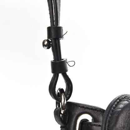 Alexander Wang Lambskin Rose Studded Mini Marti Convertible Backpack Black Rhodium Hardware 6 of 8
