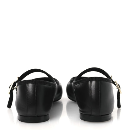 Chanel Lambskin Mary Jane Flats 36 Black 6 of 13