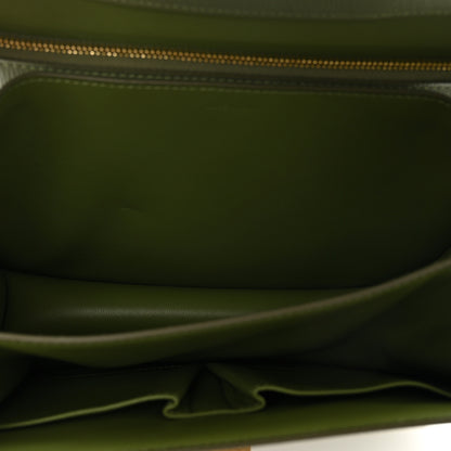 Celine Liege Calfskin Medium Classic Box Flap Bag Army Green 6 of 11