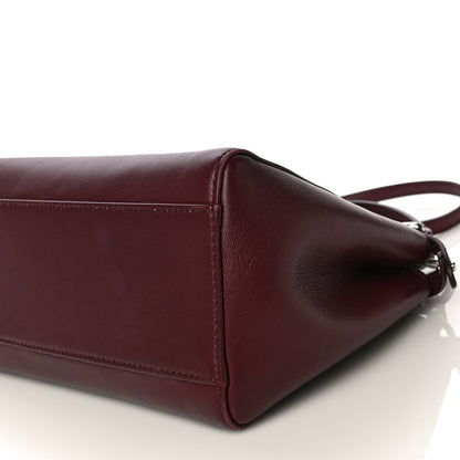 Fendi Nappa Mini Peekaboo Iconic Satchel Bordeaux 10 of 13