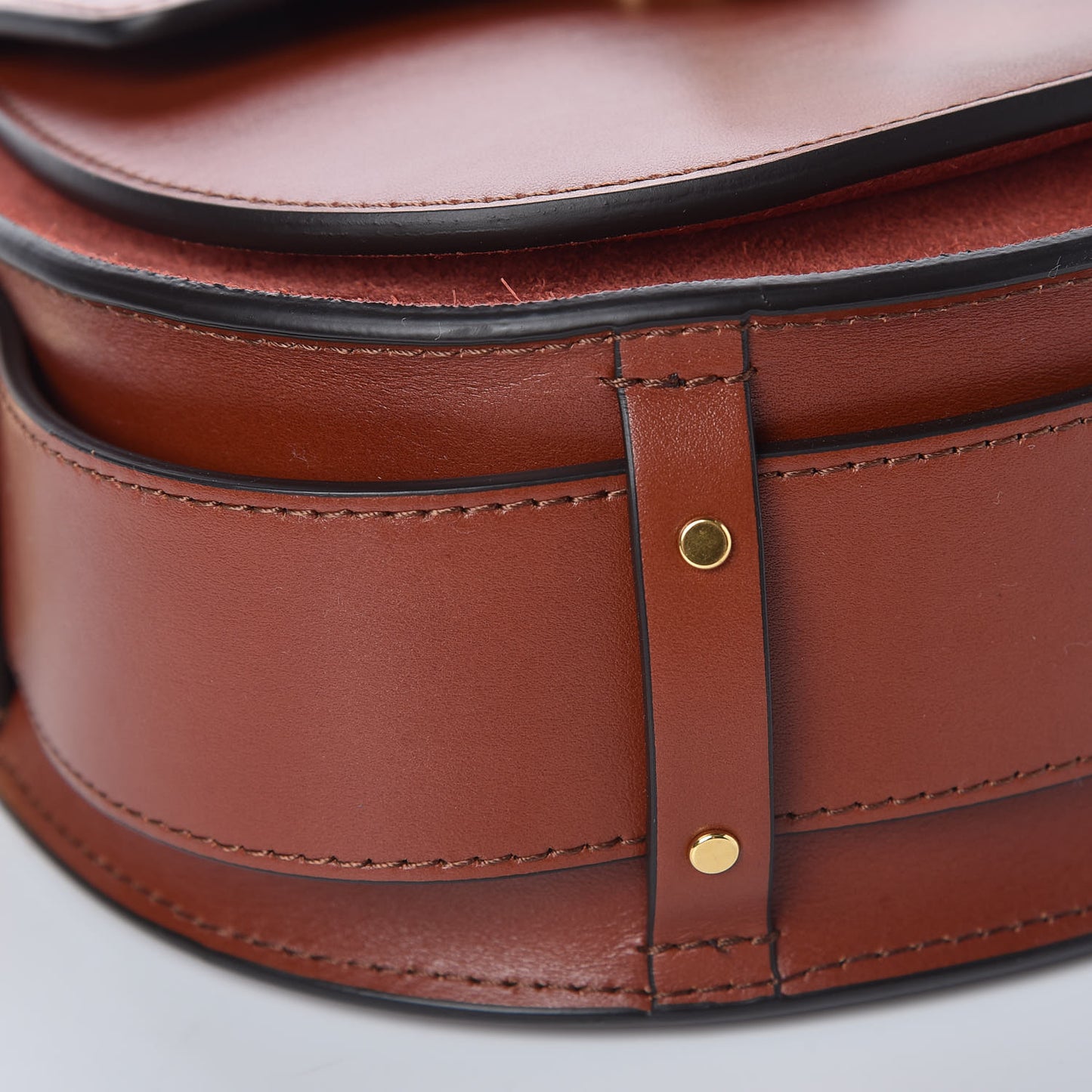 Calfskin Small Tess Bag Sepia Brown