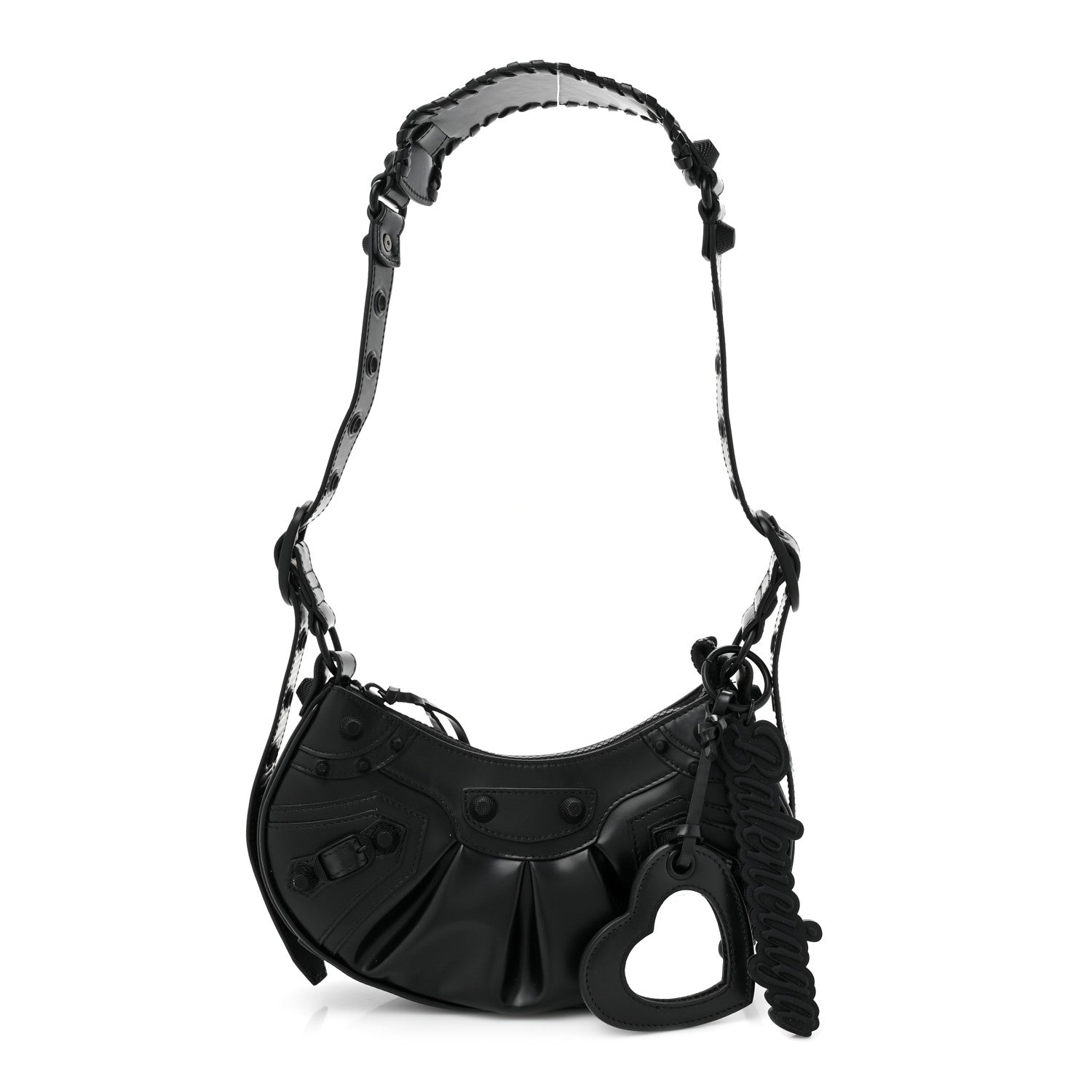 Balenciaga Smooth Calfskin Le Cagole Shoulder Bag XS Black 1 of 10