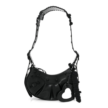 Balenciaga Smooth Calfskin Le Cagole Shoulder Bag XS Black 1 of 10