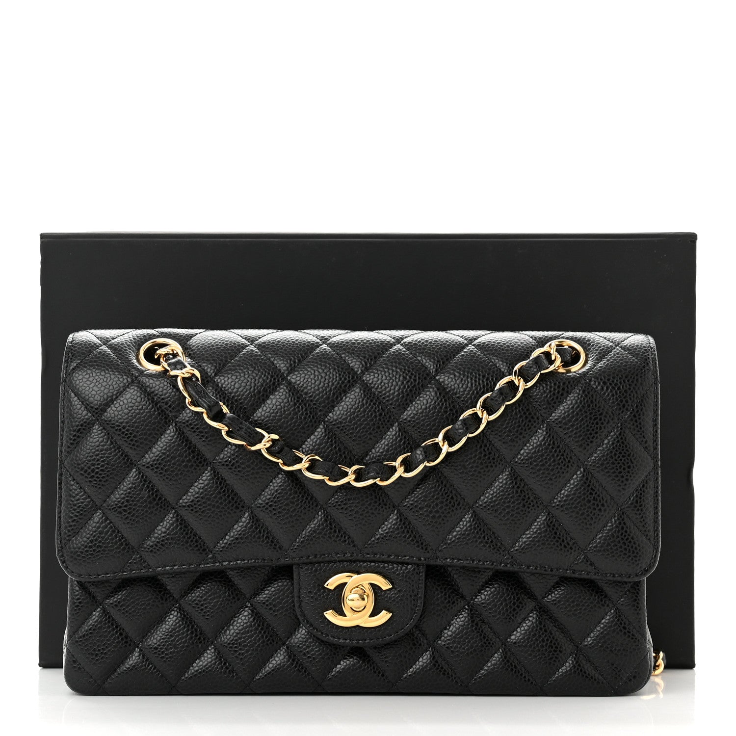 Chanel Caviar Quilted Medium Double Flap Black 11 of 11