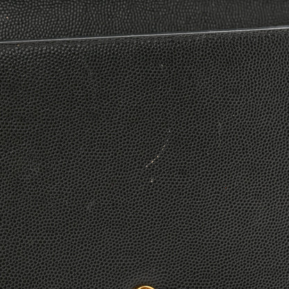 Saint Laurent Grain De Poudre Monogram Chain Wallet Black 12 of 17