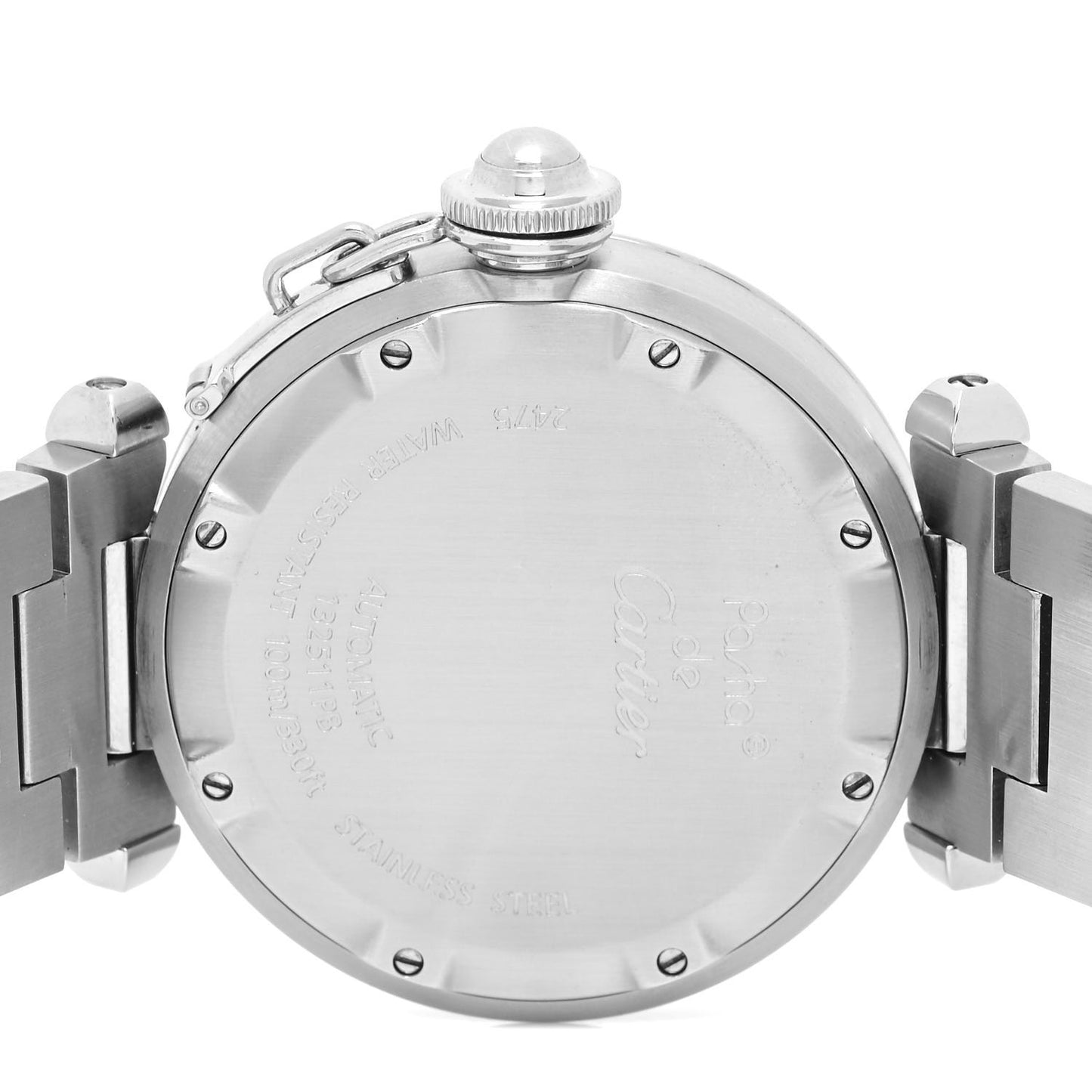 Stainless Steel 35mm Pasha C Big Date Automatic Watch Pink