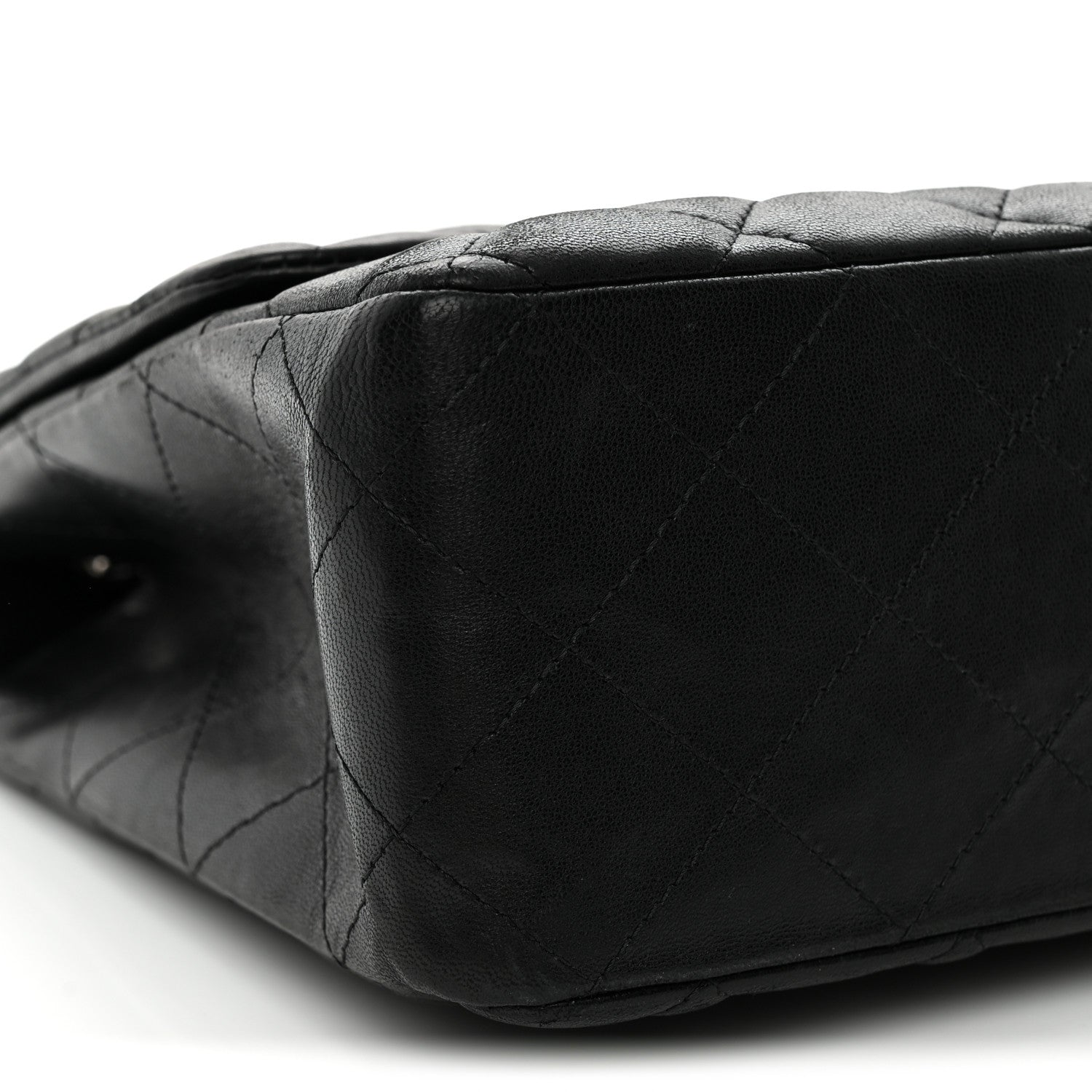 Chanel Lambskin Quilted Jumbo Single Flap Black 9 of 12