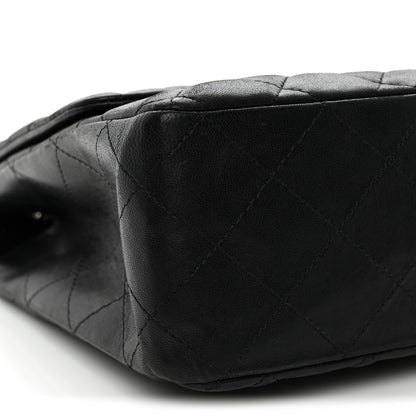 Chanel Lambskin Quilted Jumbo Single Flap Black 9 of 12