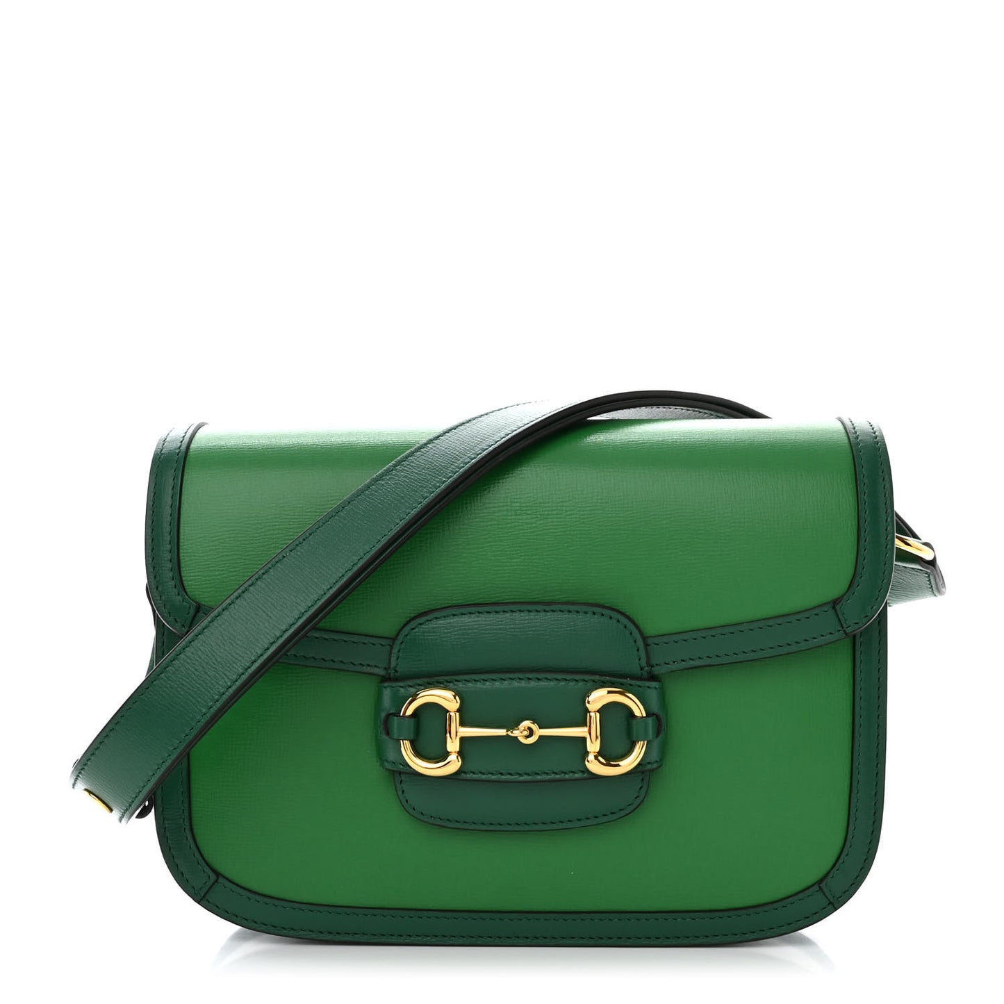 Azalea Calfskin Horsebit 1955 Shoulder Bag New Shamarock Emerald