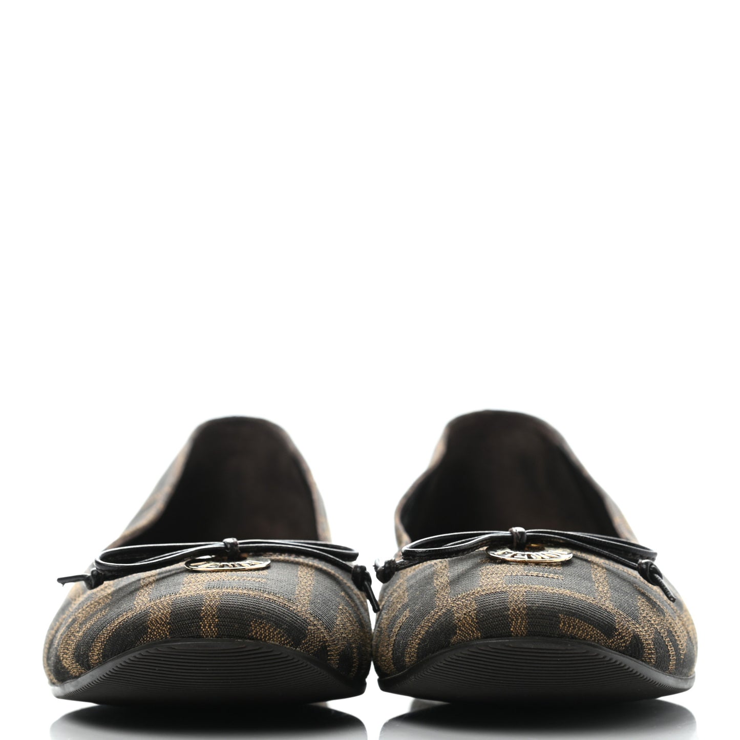 Jacquard Zucca Ballerina Flats 38 Tobacco Moro