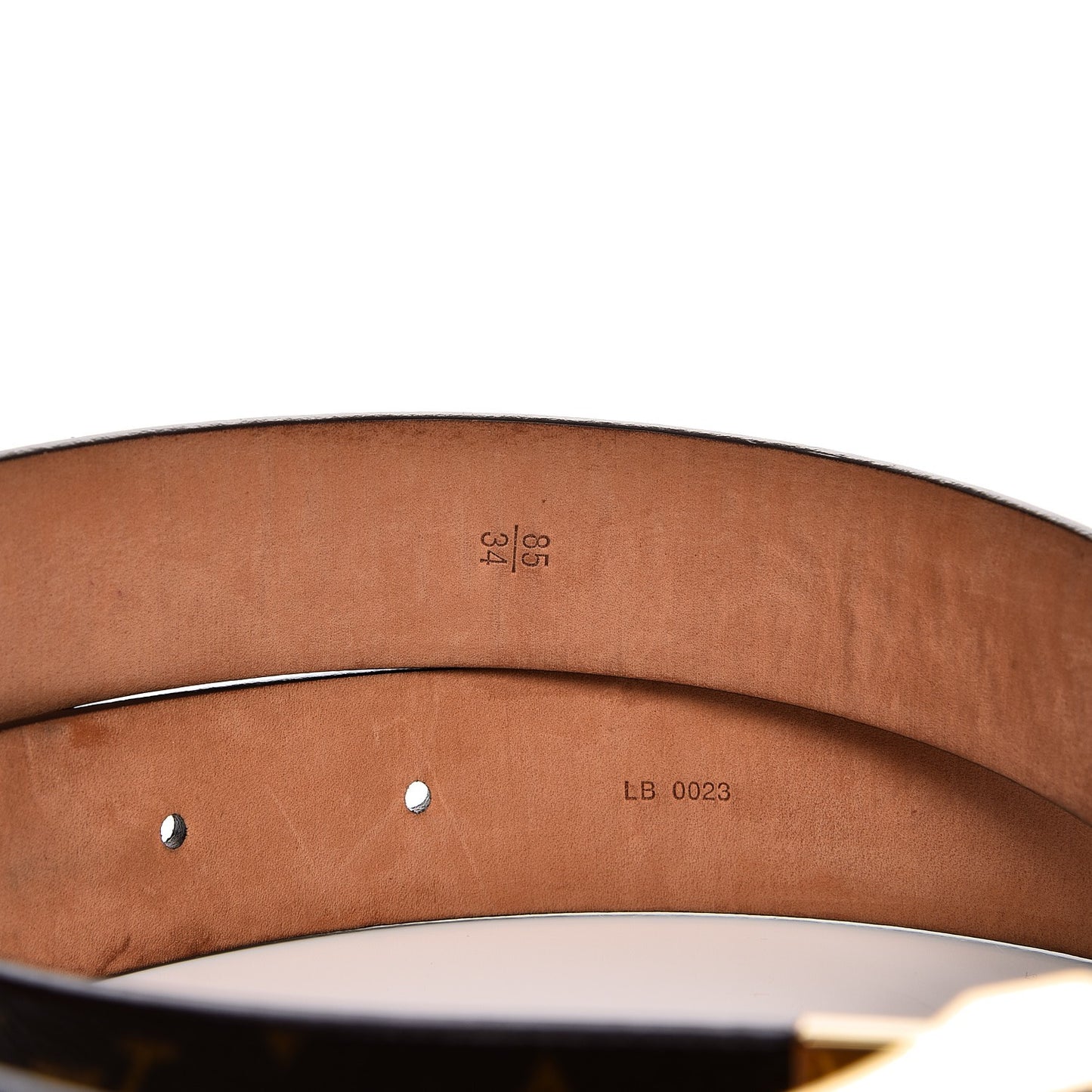 Monogram Ceinture Belt Gold Buckle 85 34