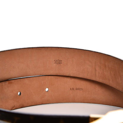 Louis Vuitton Monogram Ceinture Belt Gold Buckle 85 34 6 of 7