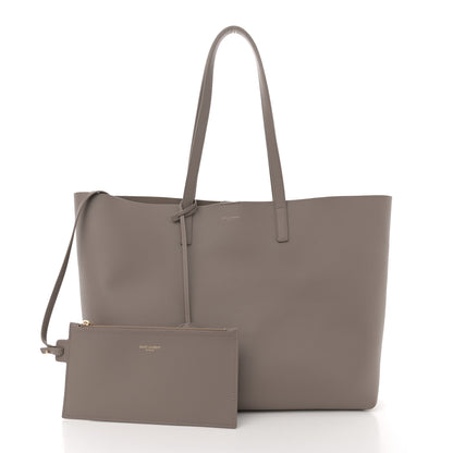 Saint Laurent Calfskin Large Shopping Tote Mink 2 of 11