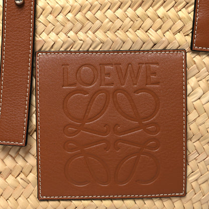 Loewe Raffia Basket Tote Bag Natural Tan 7 of 9