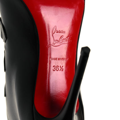 Christian Louboutin Calfskin Triniboot 100 Booties 36.5 Black 18 of 33