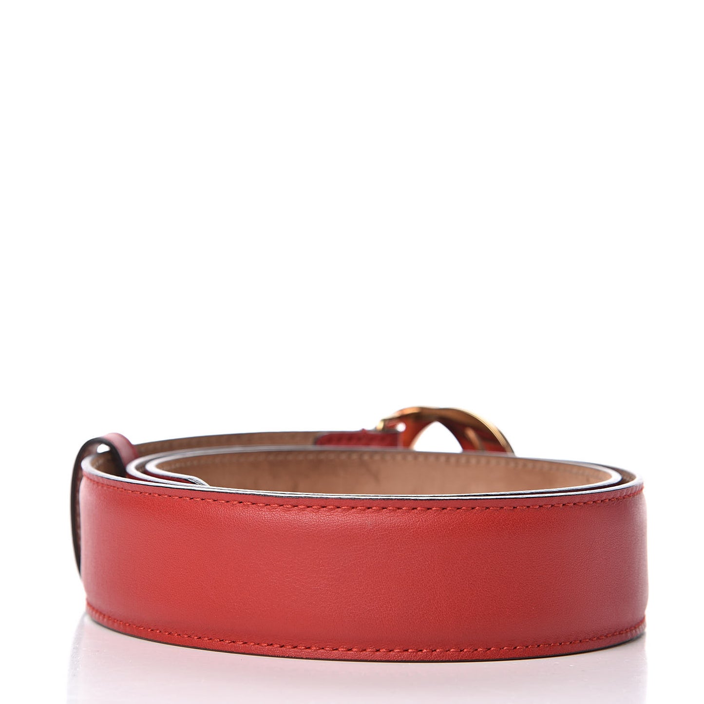 Moon Calfskin Interlocking G 37mm Belt 85 34 Tabasco