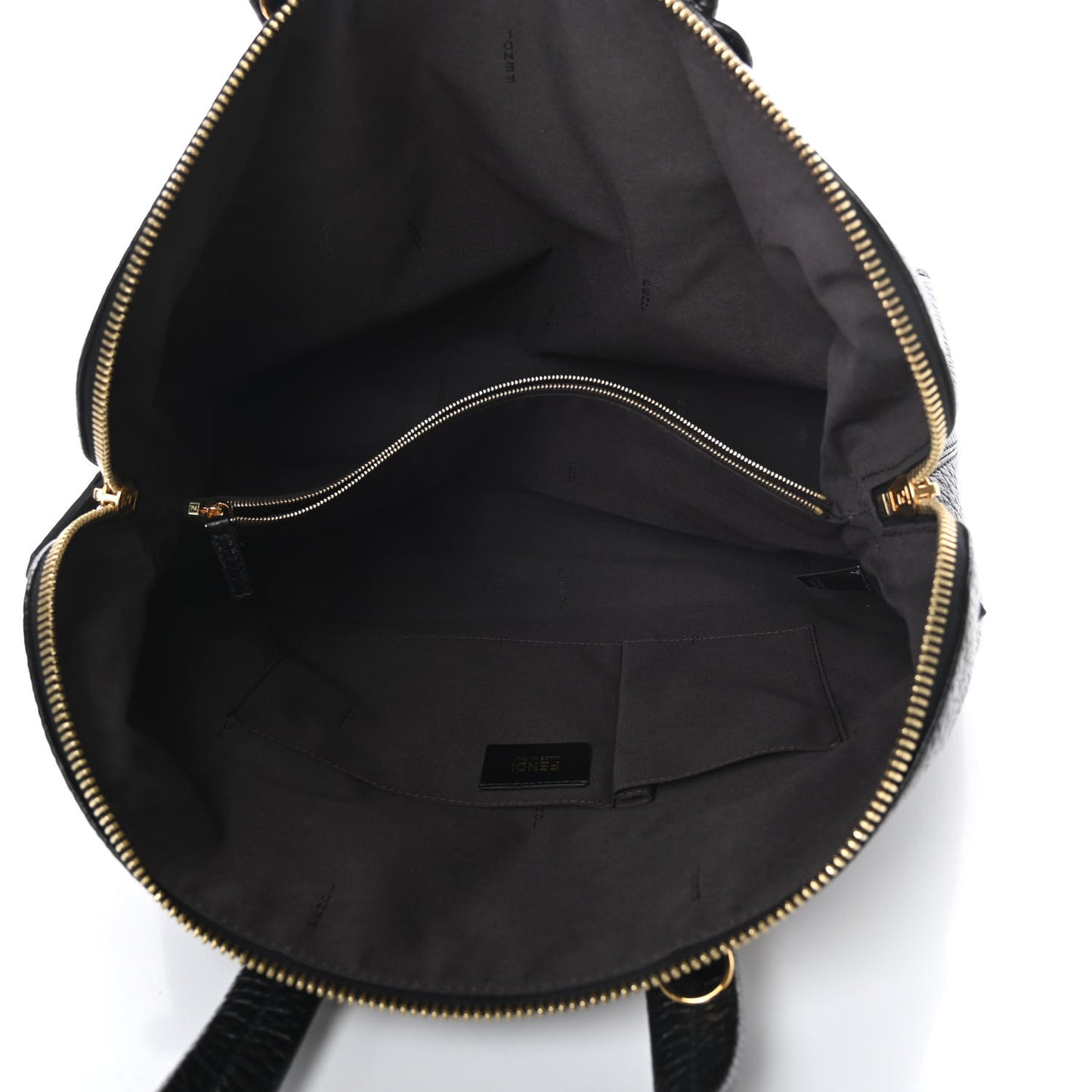 Pebbled Calfskin Large Chameleon Tote Black
