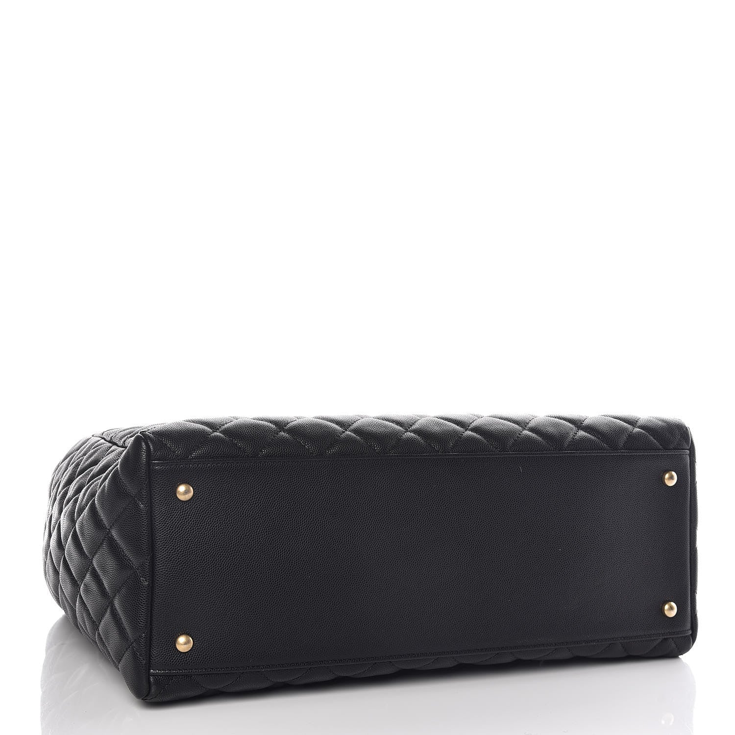 Chanel Caviar Quilted Large Coco Handle Shopping Tote Black 4 of 10