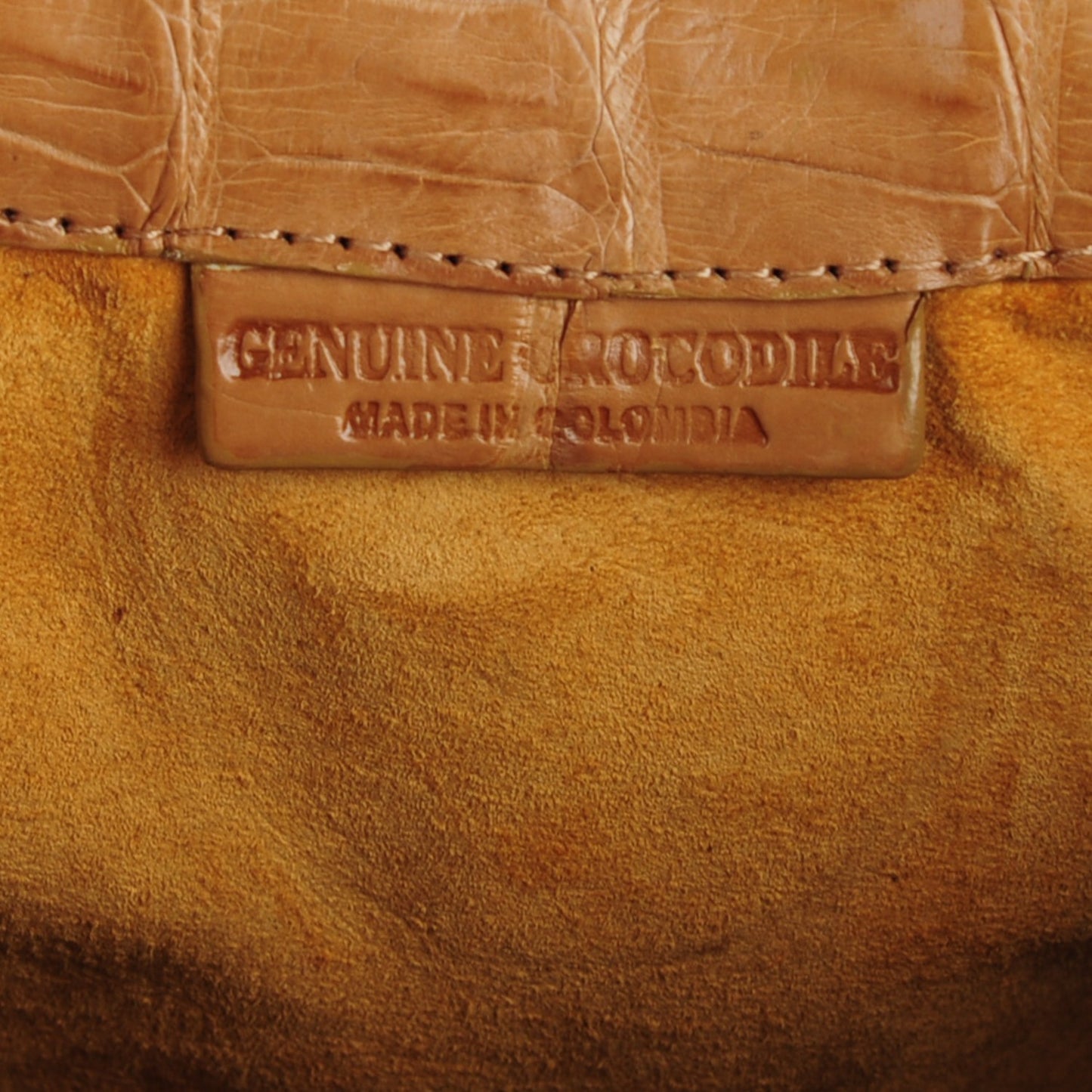 Crocodile Hobo Beige