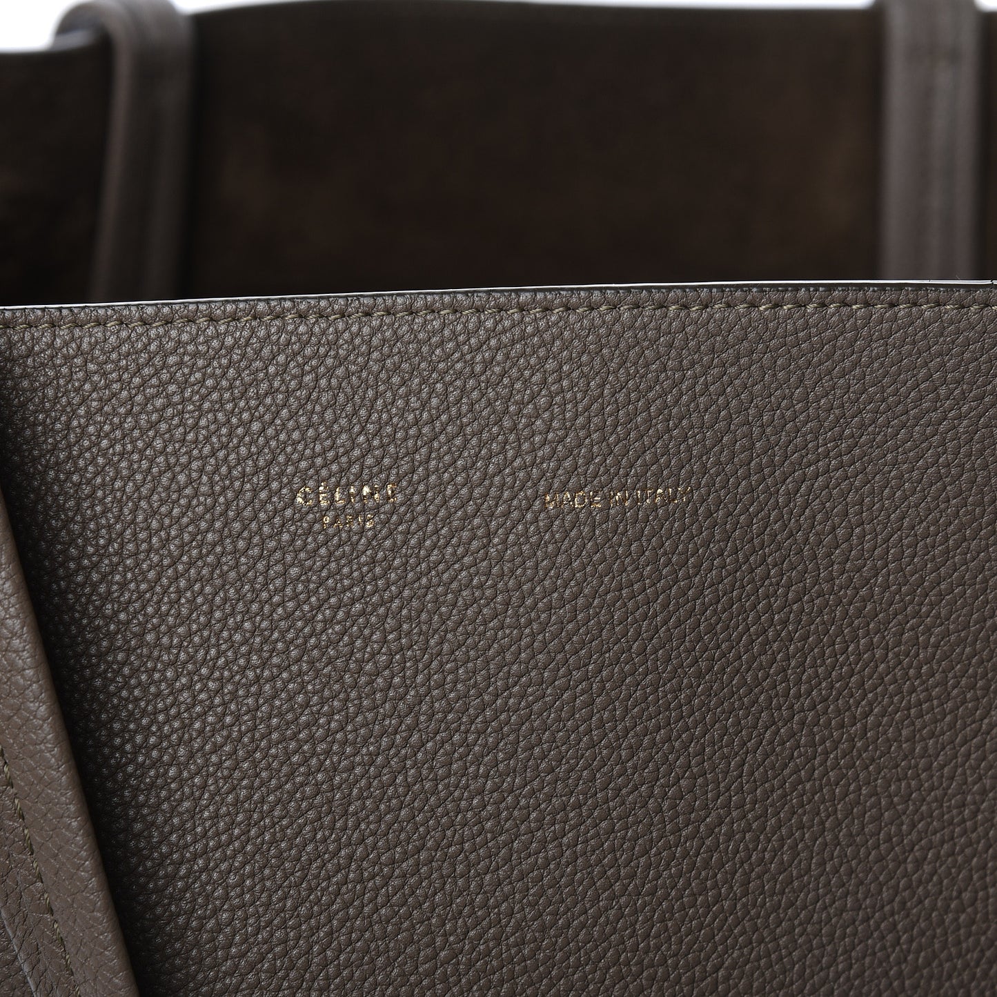 Soft Grained Calfskin Small Belt Cabas Phantom Taupe