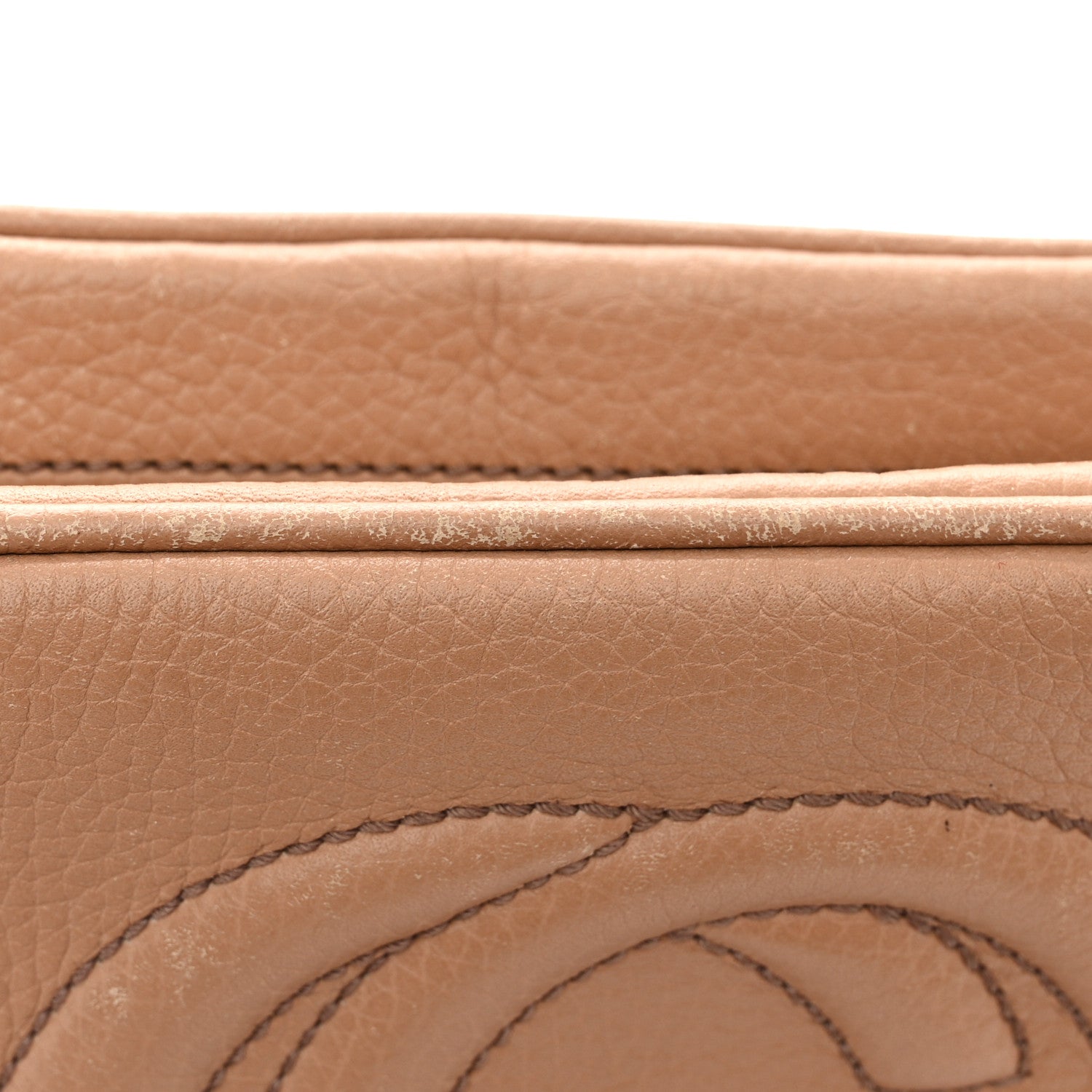 Gucci Pebbled Calfskin Small Soho Disco Bag Camelia 14 of 14