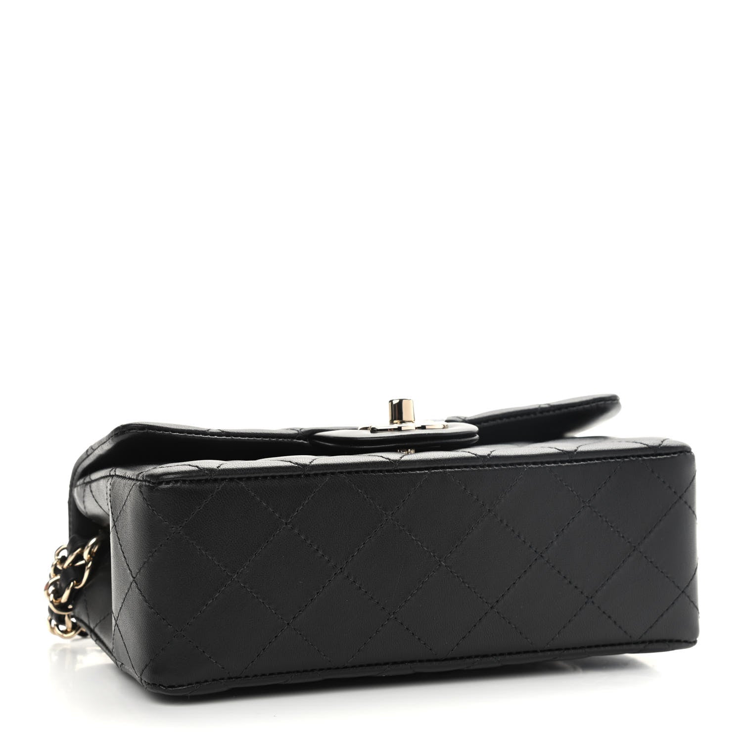 Chanel Lambskin Quilted Mini Rectangular Flap Black 4 of 11