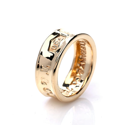 Tiffany 18K Yellow Gold 1837 Band Ring 44 3 6 of 7