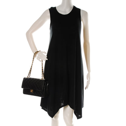Chanel Lambskin Quilted Medium Double Flap Black 2 of 8