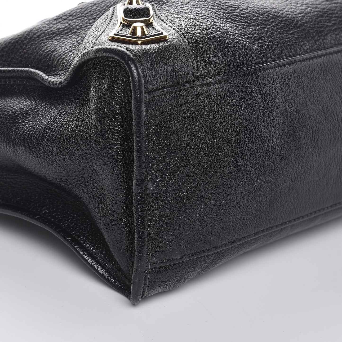 Chevre Gold Metallic Edge Hardware City Black