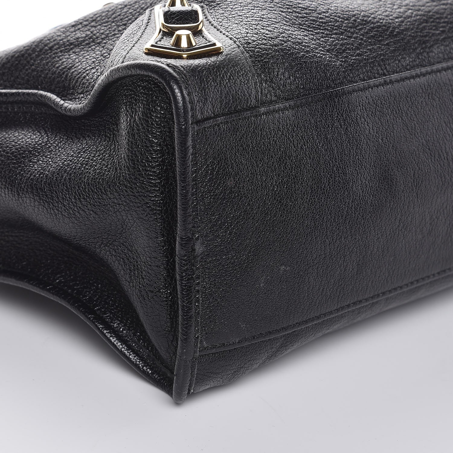 Balenciaga Chevre Gold Metallic Edge Hardware City Black 9 of 10