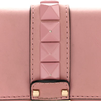 Valentino Garavani Vitello Enamel Small Glam Lock Rockstud Flap Water Rose 11 of 11